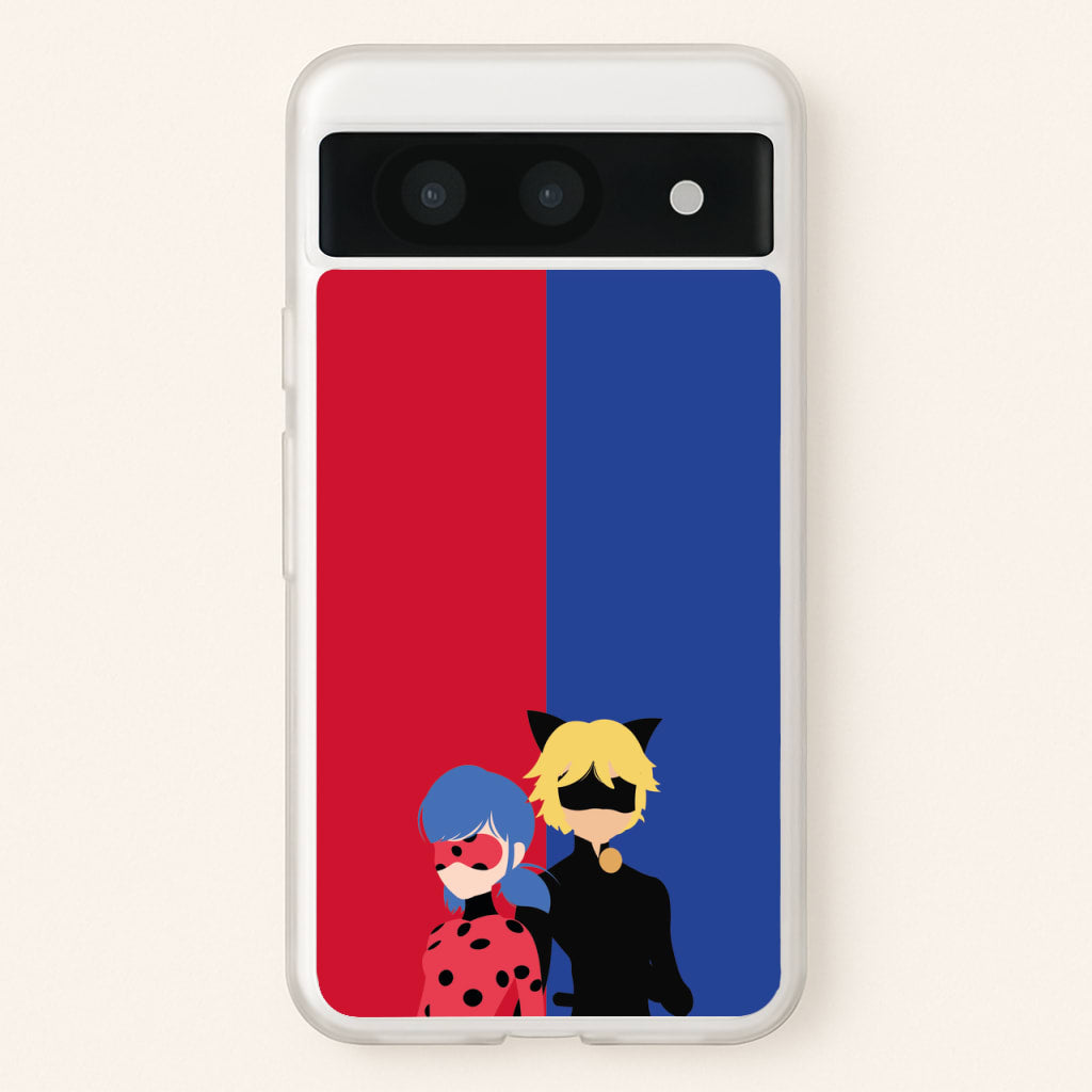 Red And Blue - Miraculous Phone Case for Google Pixel 8a