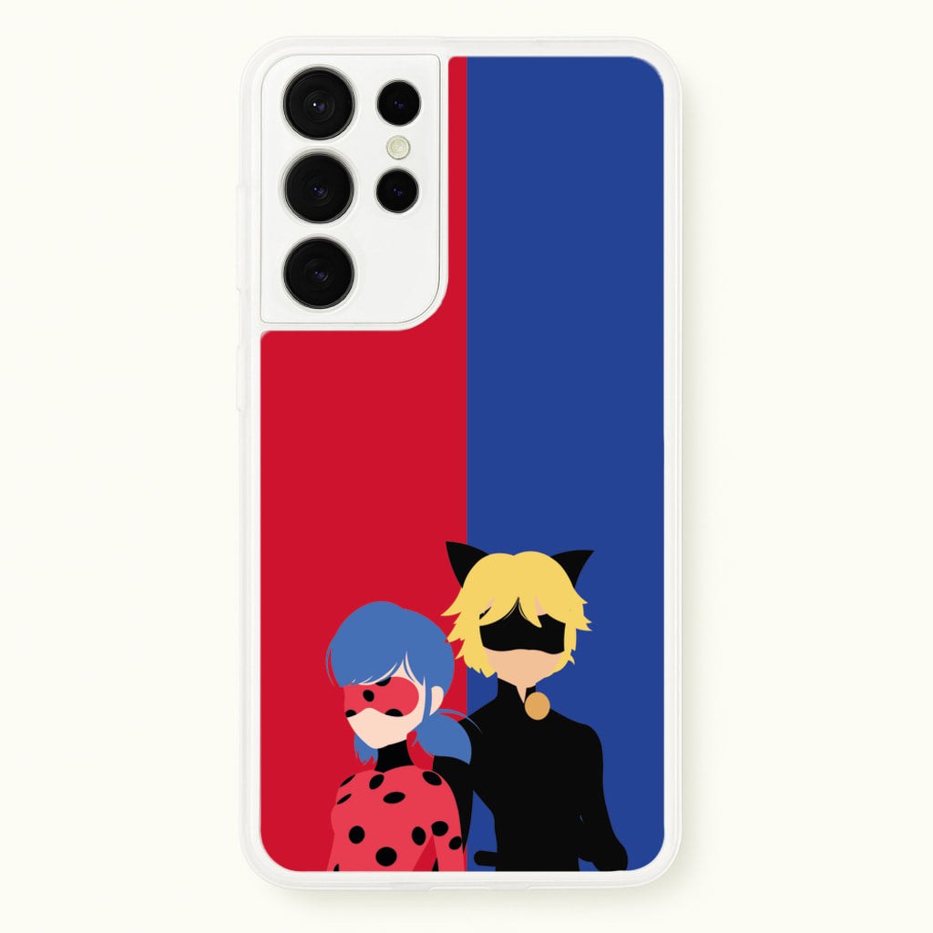Red And Blue - Miraculous Phone Case for Galaxy S21 Ultra