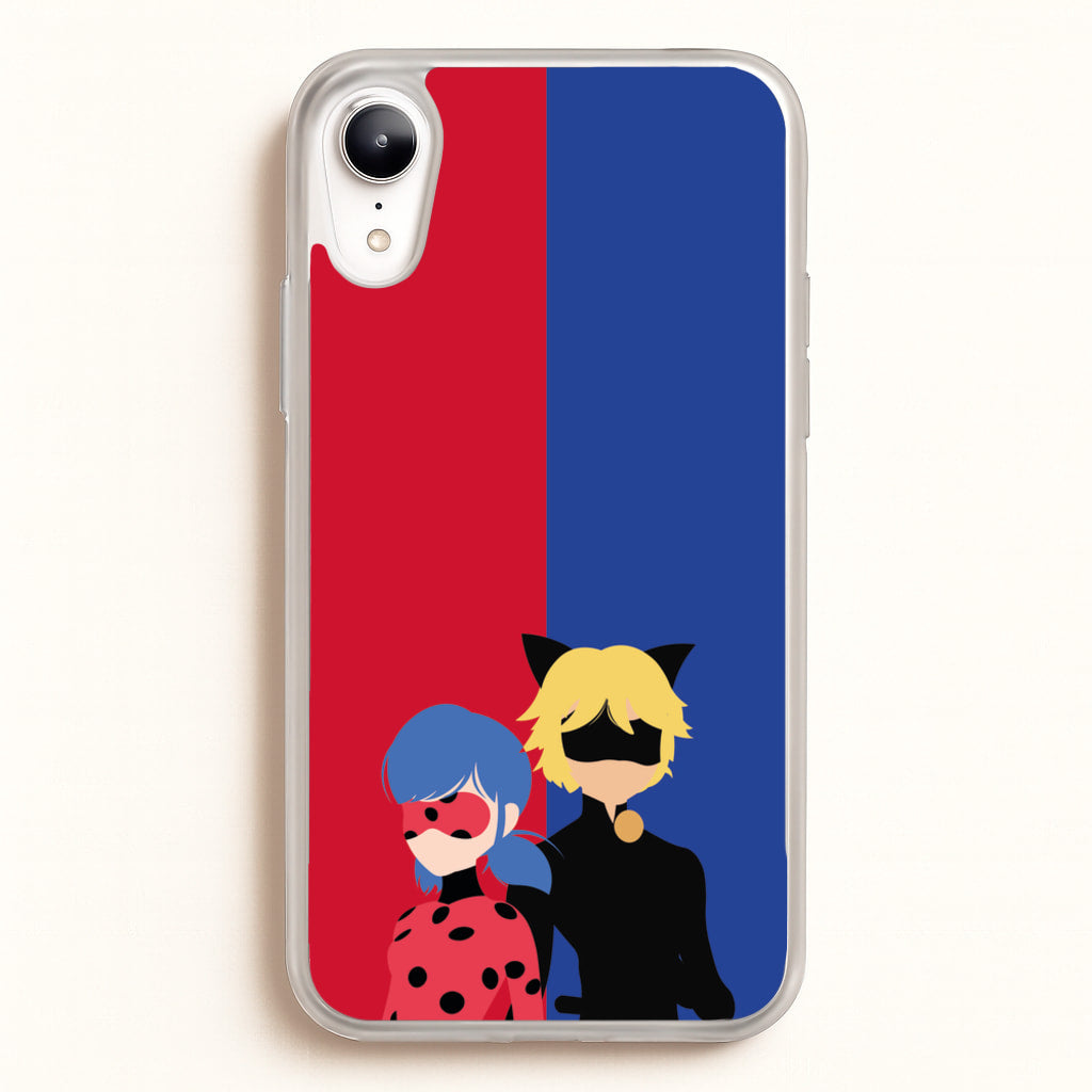Red And Blue - Miraculous Phone Case for iPhone XR