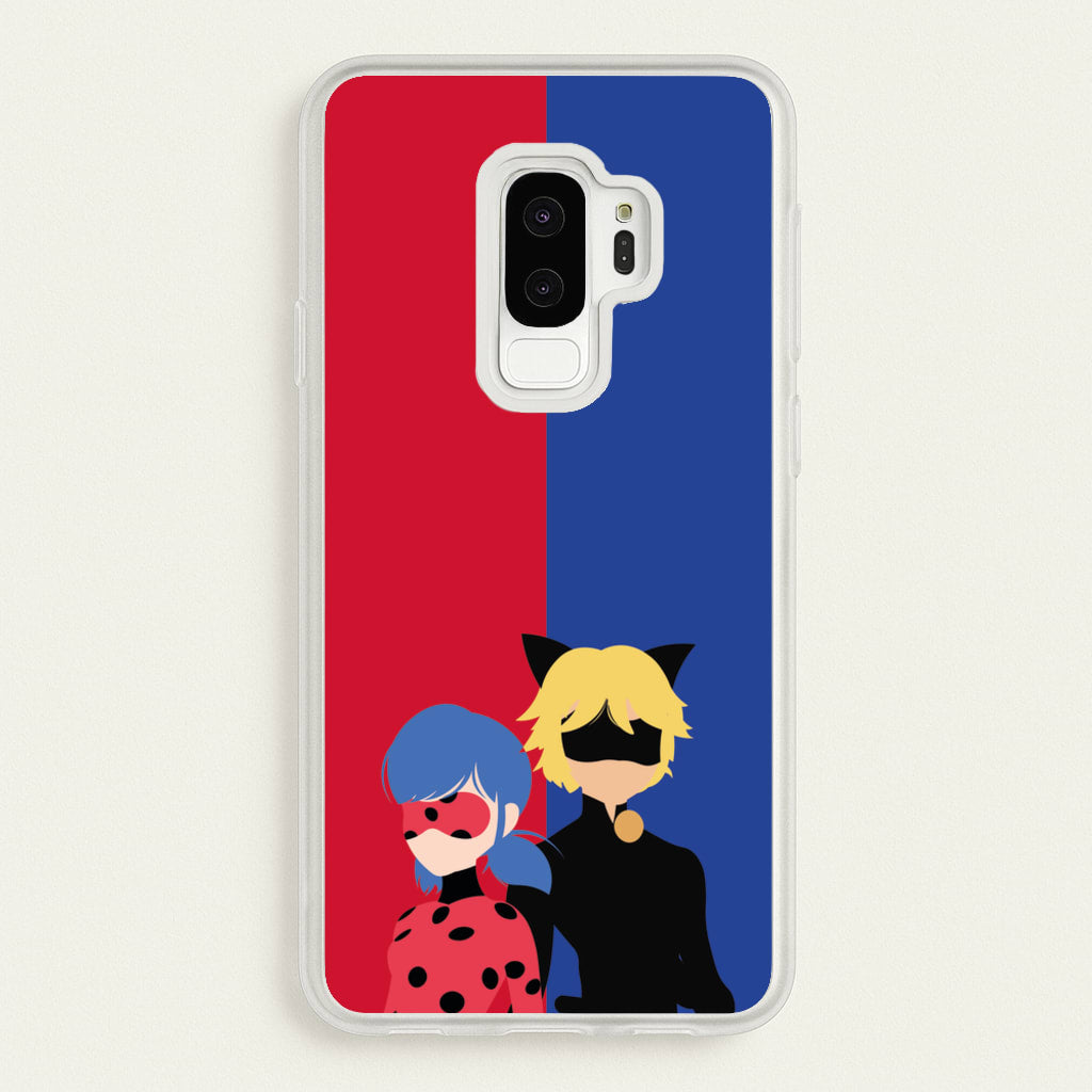 Red And Blue - Miraculous Phone Case for Galaxy S9 Plus