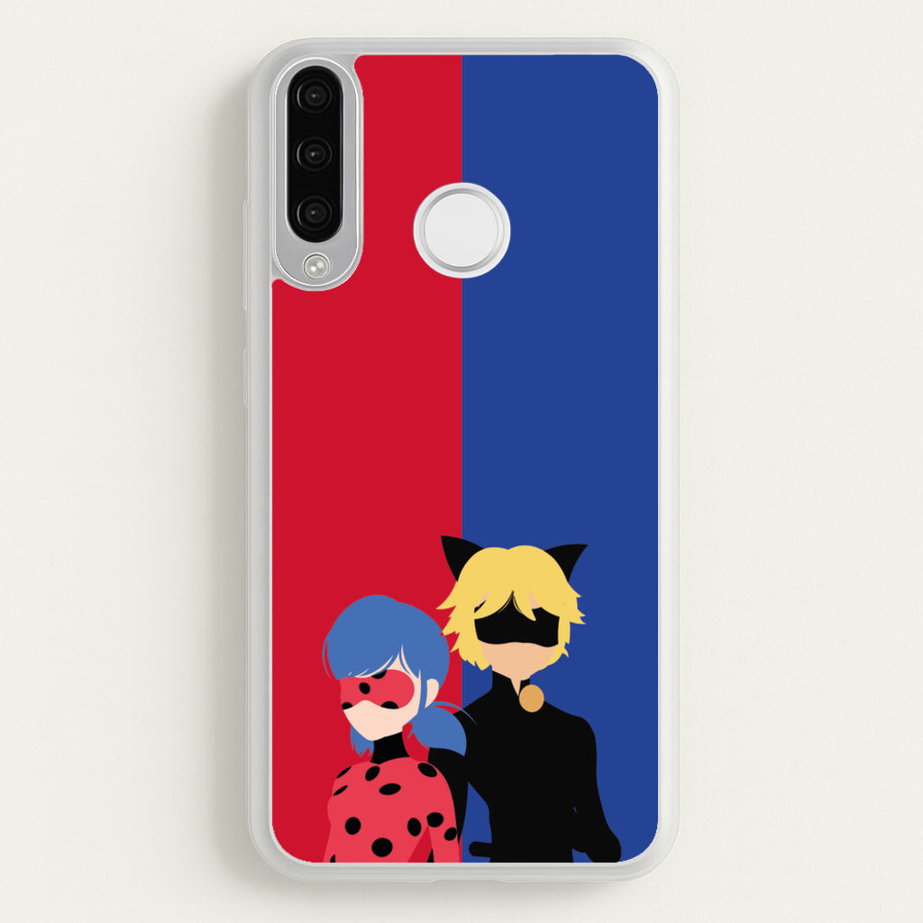 Red And Blue - Miraculous Phone Case for Huawei P30 Lite