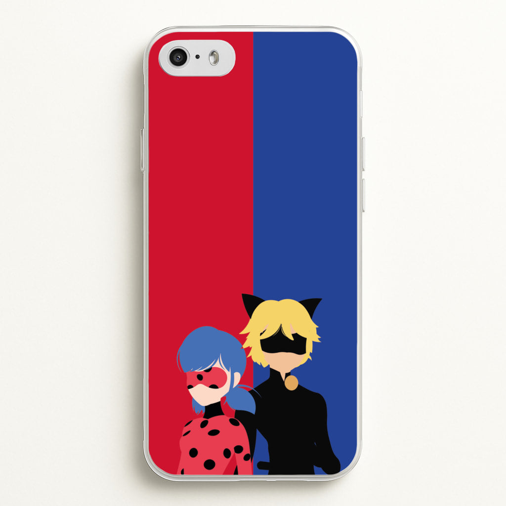 Red And Blue - Miraculous Phone Case for iPhone 5 / 5s / SE 2016