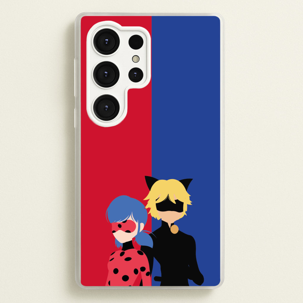 Red And Blue - Miraculous Phone Case for Galaxy S25 Ultra