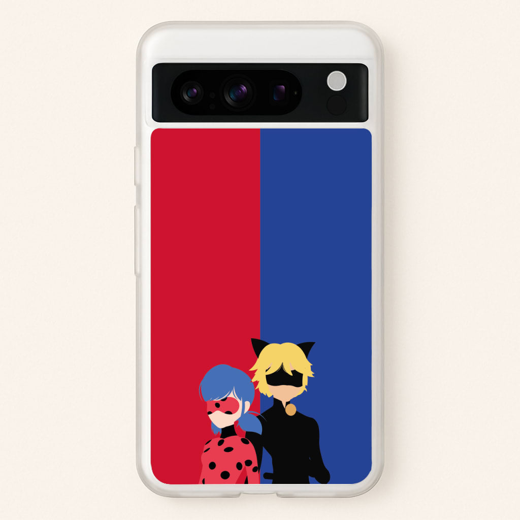 Red And Blue - Miraculous Phone Case for Google Pixel 8 Pro