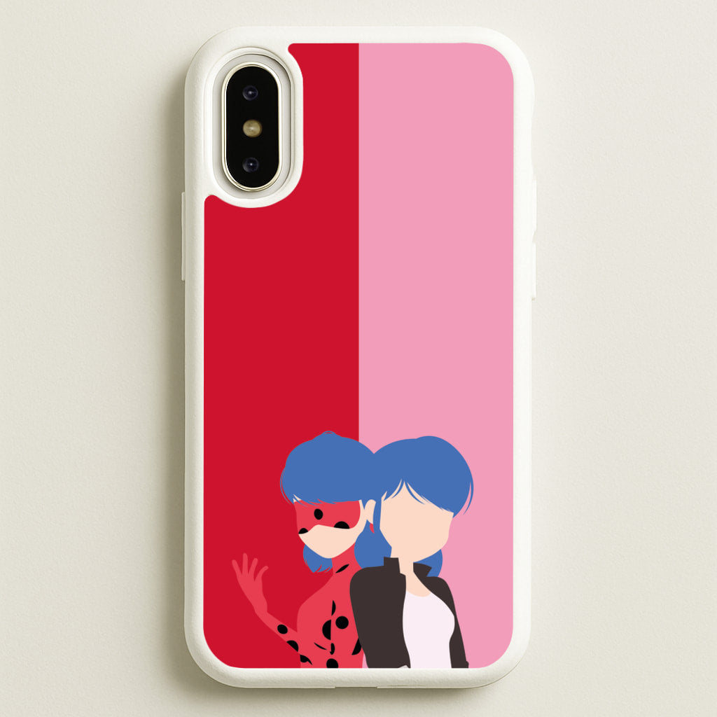 Marinette And Ladybug - Miraculous Phone Case for iPhone X / XS