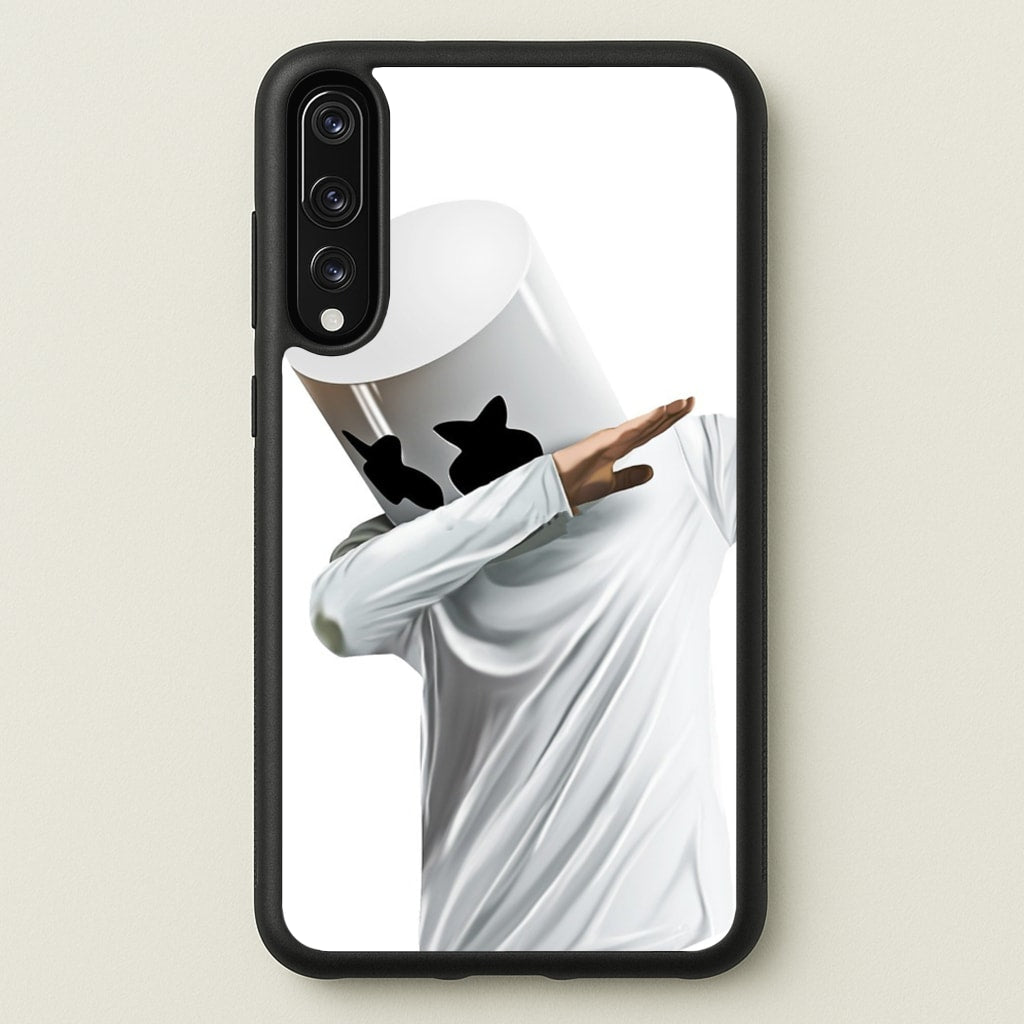 White Helmet DJ Dab - Marshmello Phone Case for Huawei P20 Pro