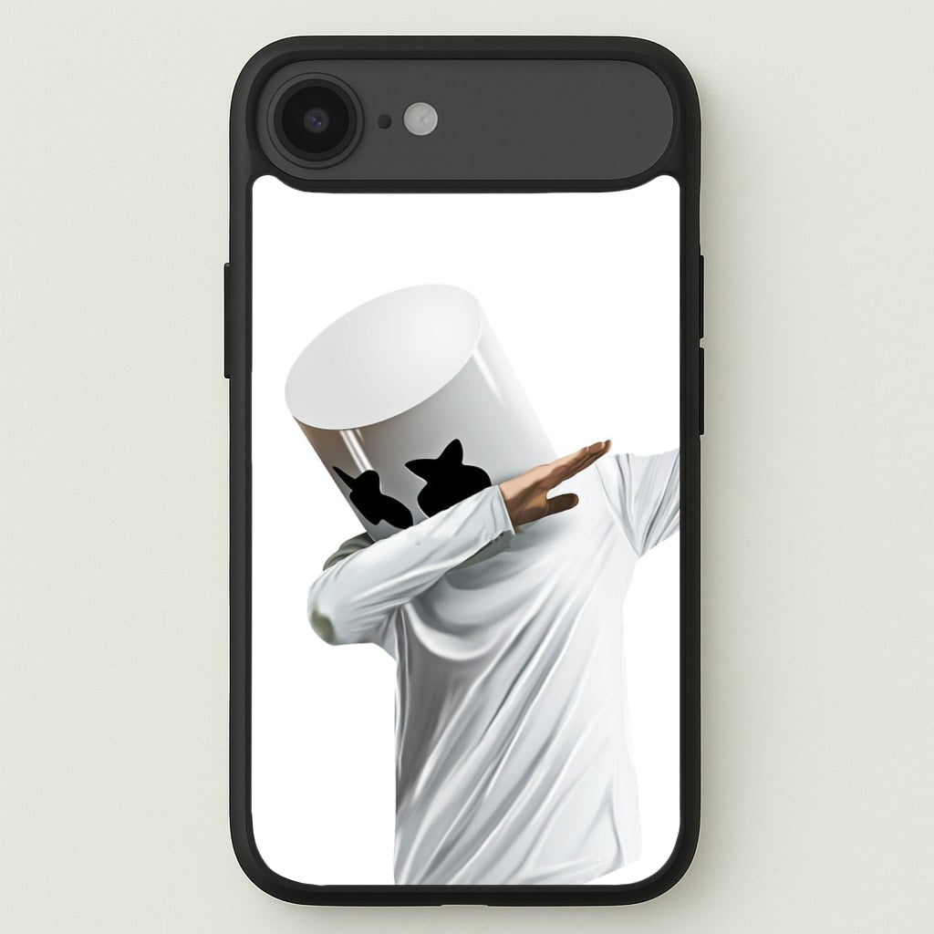 White Helmet DJ Dab Phone Case for iPhone 17 Air
