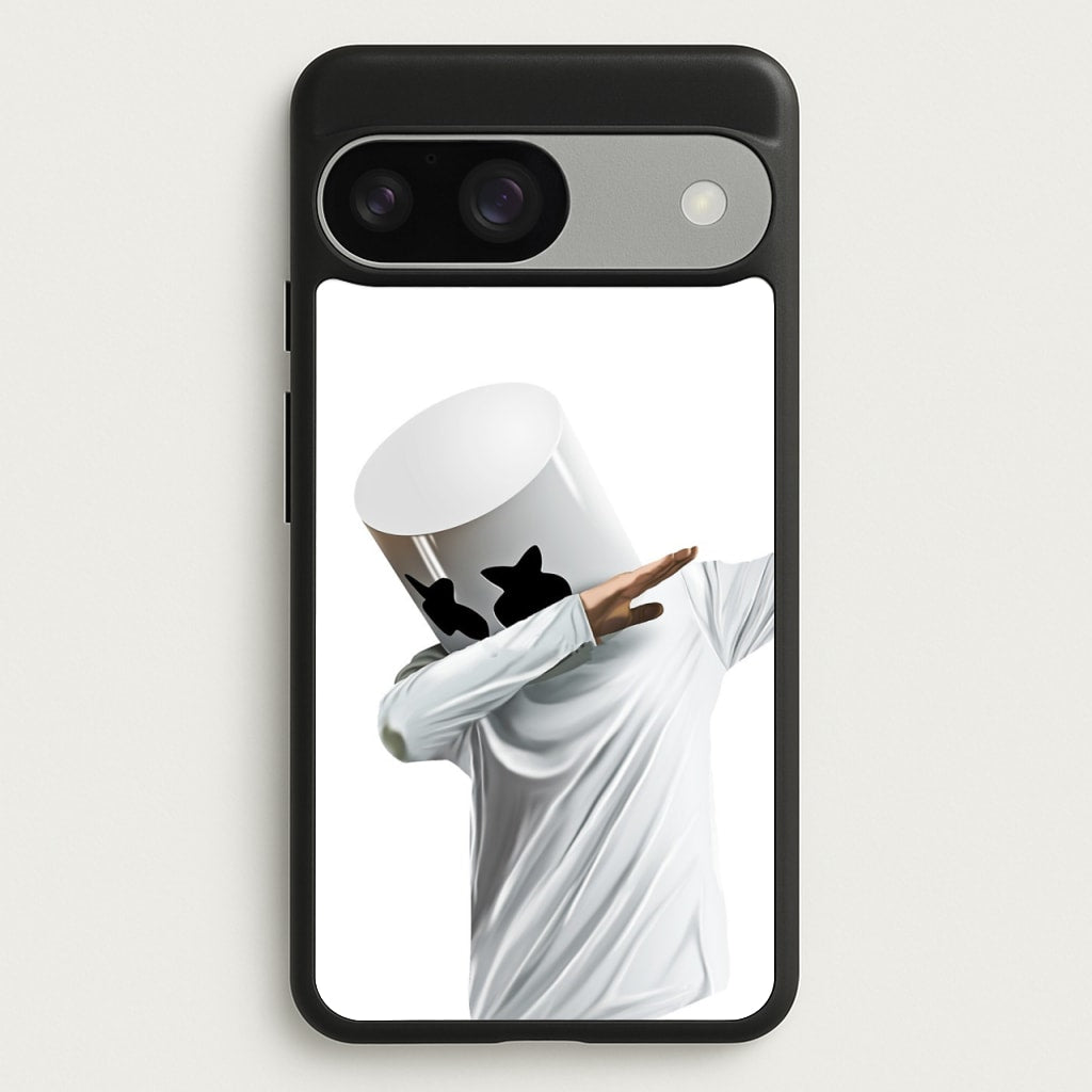 White Helmet DJ Dab - Marshmello Phone Case for Google Pixel 9 / 9 Pro