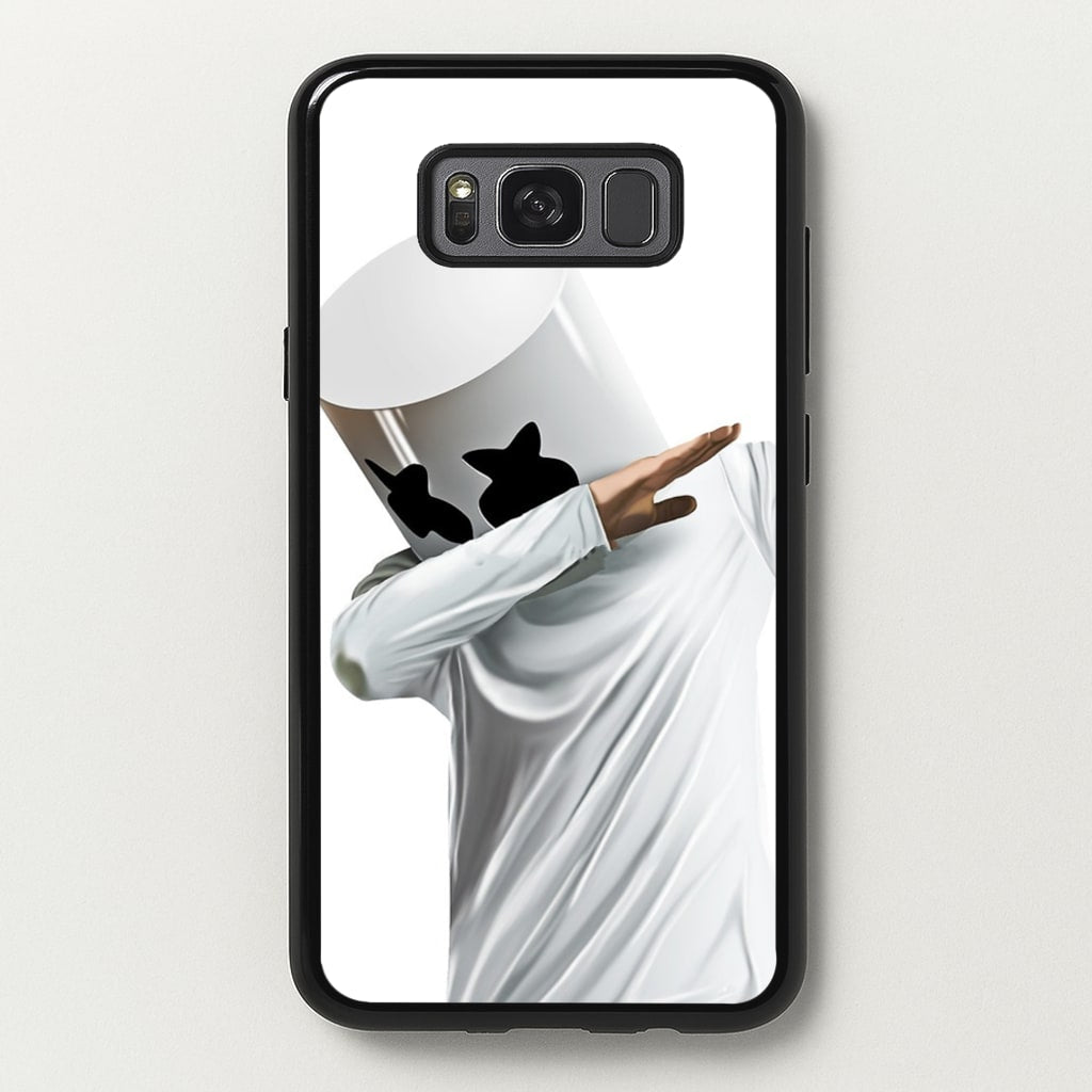 White Helmet DJ Dab - Marshmello Phone Case for Galaxy S8