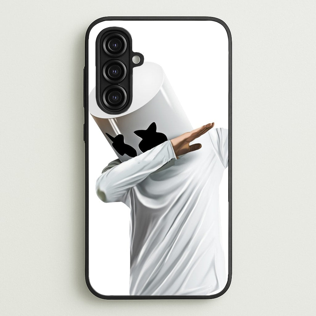 White Helmet DJ Dab - Marshmello Phone Case for Galaxy A16