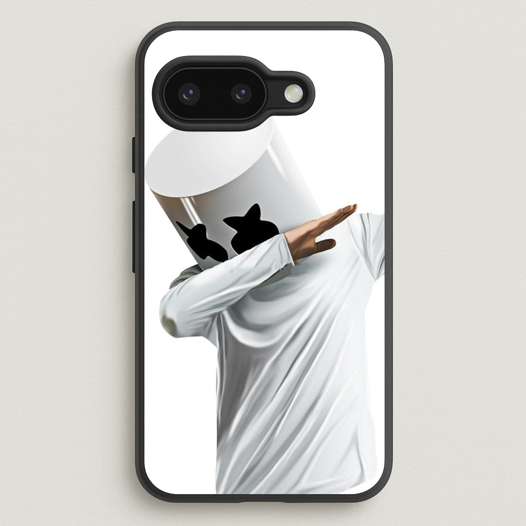 White Helmet DJ Dab - Marshmello Phone Case for Google Pixel 9a