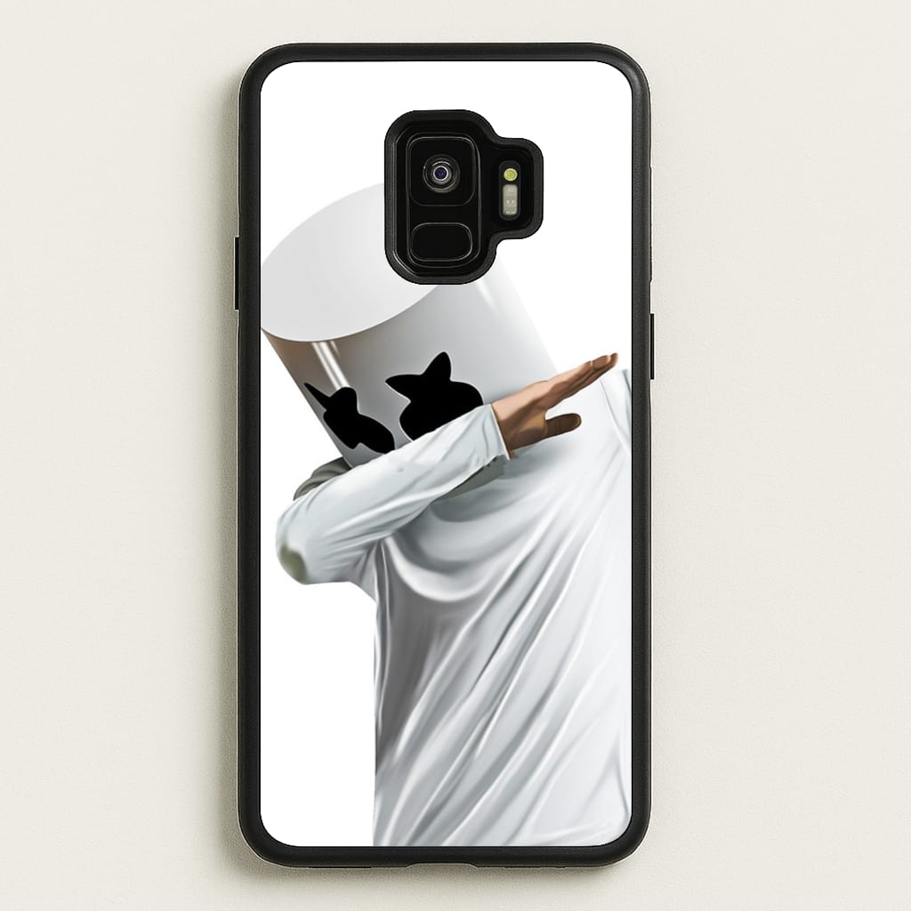 White Helmet DJ Dab - Marshmello Phone Case for Galaxy S9
