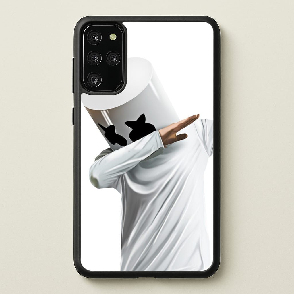 White Helmet DJ Dab - Marshmello Phone Case for Galaxy S20 Plus