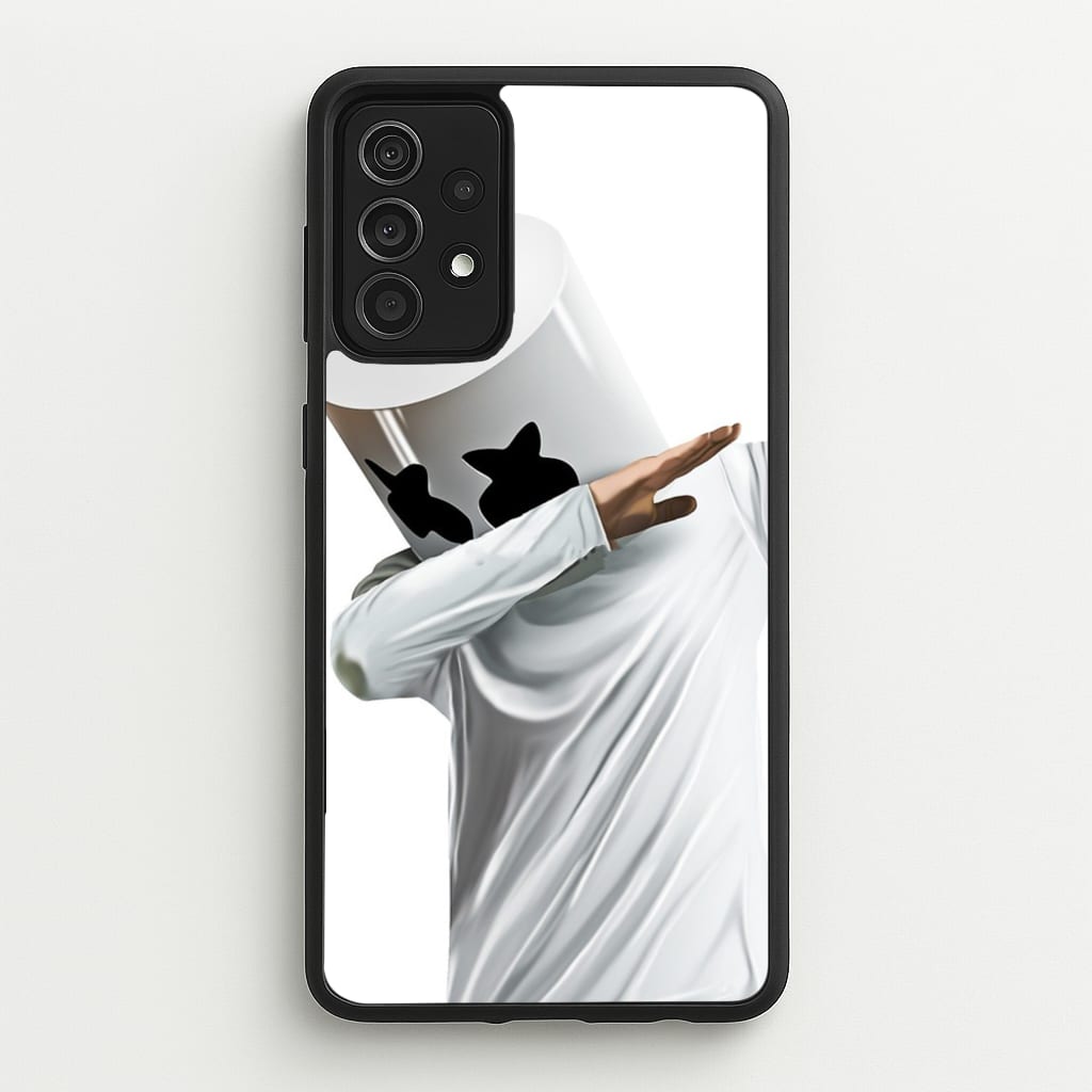 White Helmet DJ Dab - Marshmello Phone Case for Galaxy A52 / A52s