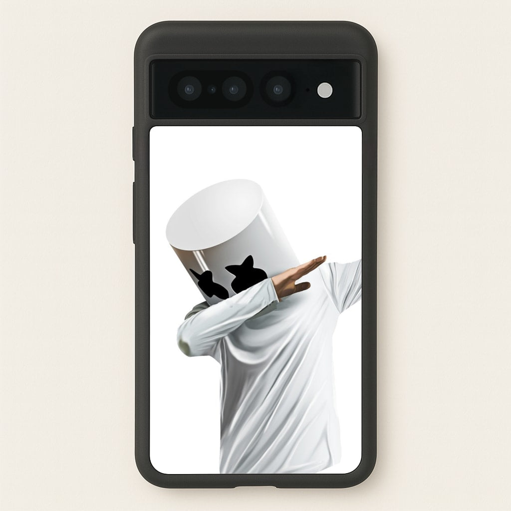 White Helmet DJ Dab - Marshmello Phone Case for Google Pixel 7 Pro