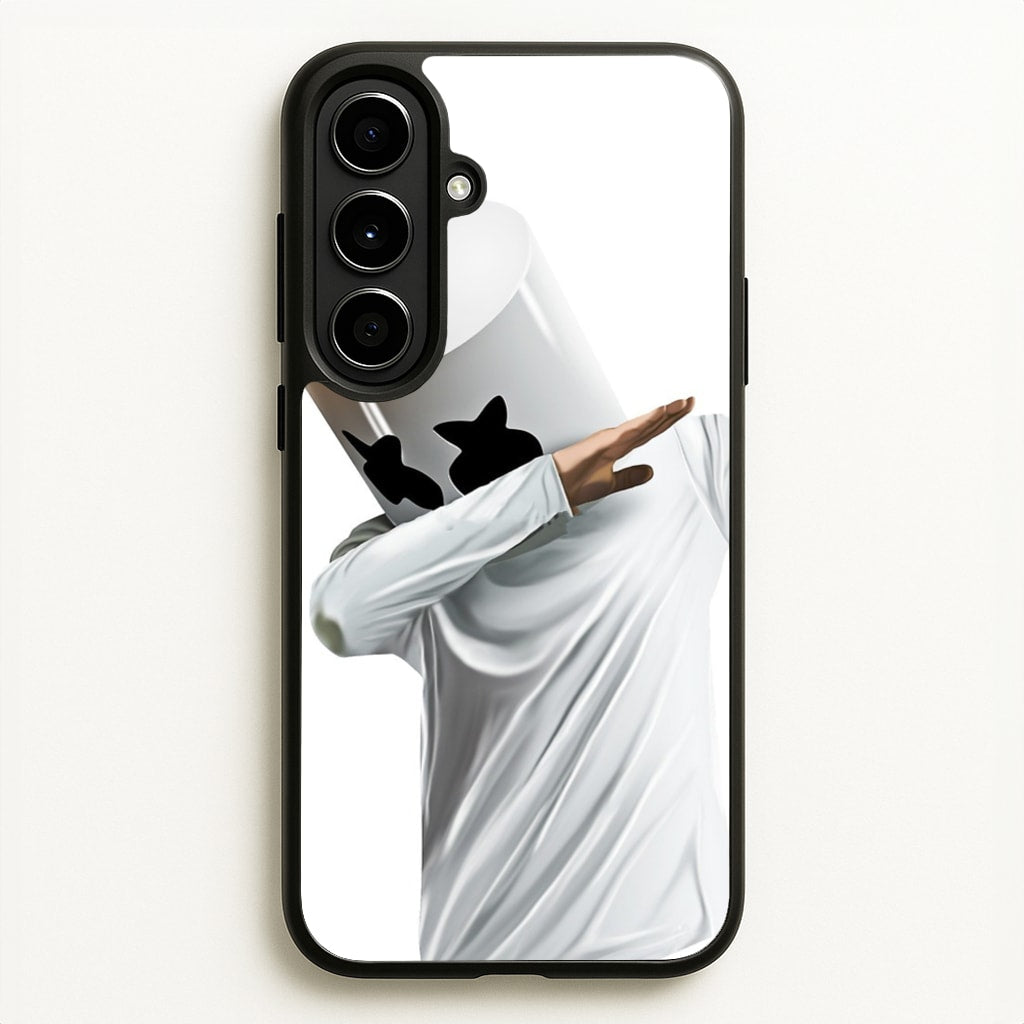 White Helmet DJ Dab - Marshmello Phone Case for Galaxy A56