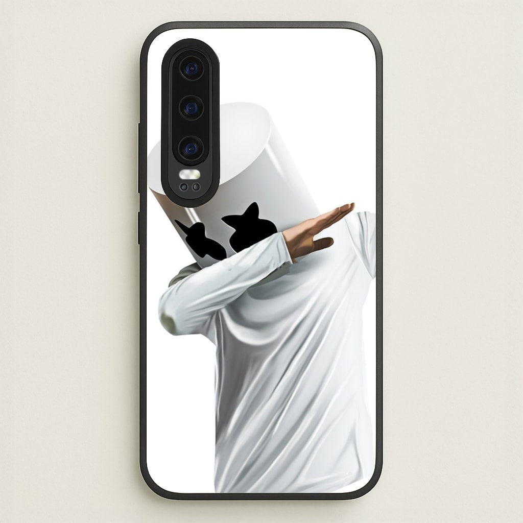 White Helmet DJ Dab - Marshmello Phone Case for Huawei P30
