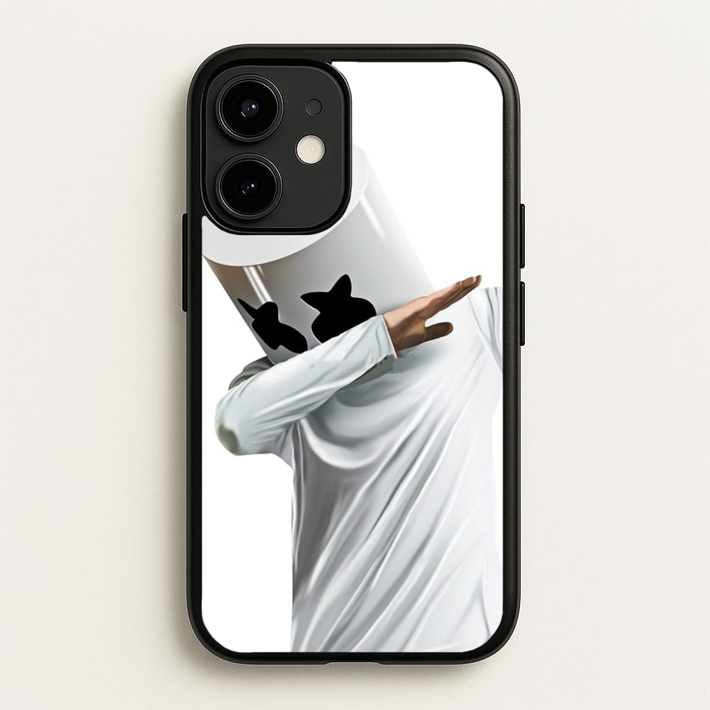 White Helmet DJ Dab - Marshmello Phone Case for iPhone 12 / 12 Pro