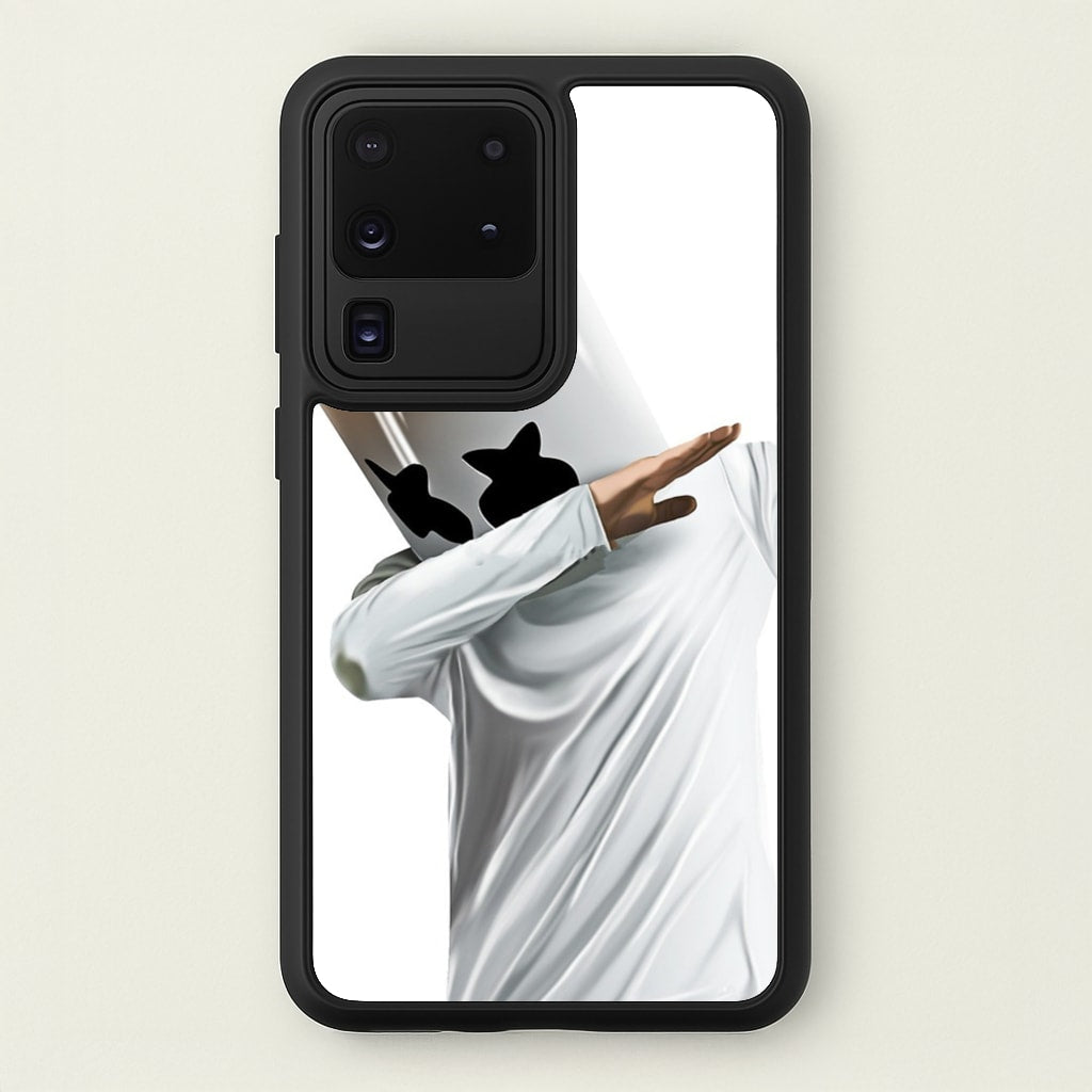 White Helmet DJ Dab - Marshmello Phone Case for Galaxy S20 Ultra