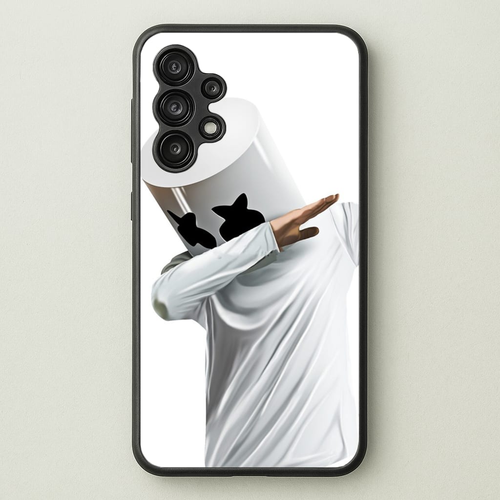 White Helmet DJ Dab - Marshmello Phone Case for Galaxy A13
