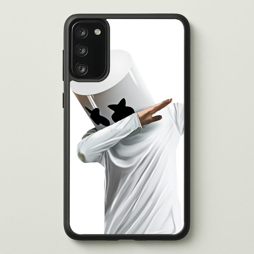 White Helmet DJ Dab - Marshmello Phone Case for Galaxy S20