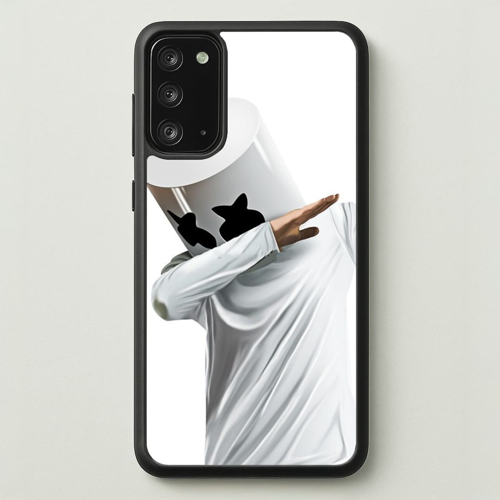 White Helmet DJ Dab - Marshmello Phone Case for Galaxy Note 20
