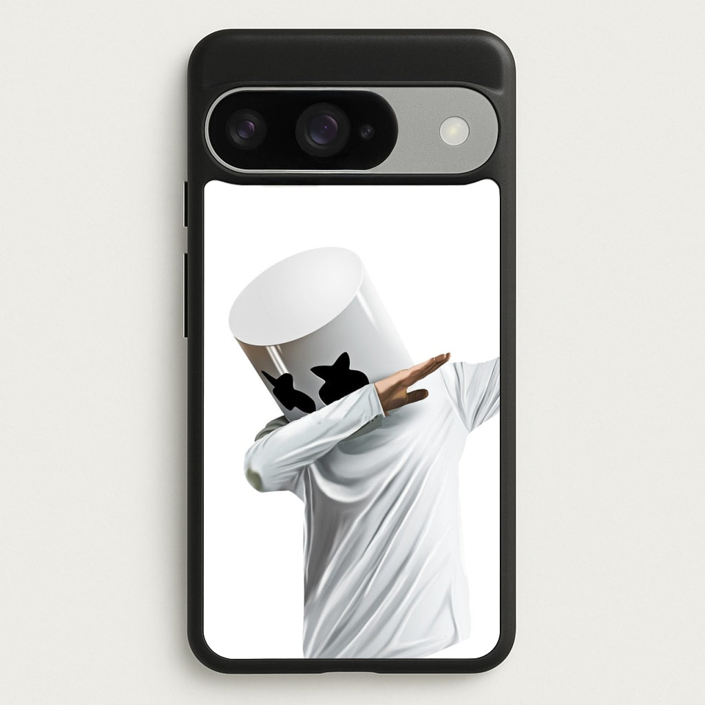 White Helmet DJ Dab Phone Case for Google Pixel 10 / 10 Pro