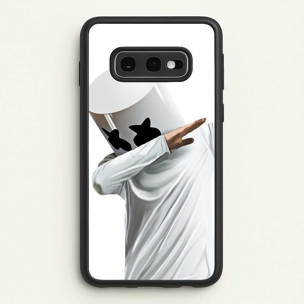 White Helmet DJ Dab - Marshmello Phone Case for Galaxy S10e
