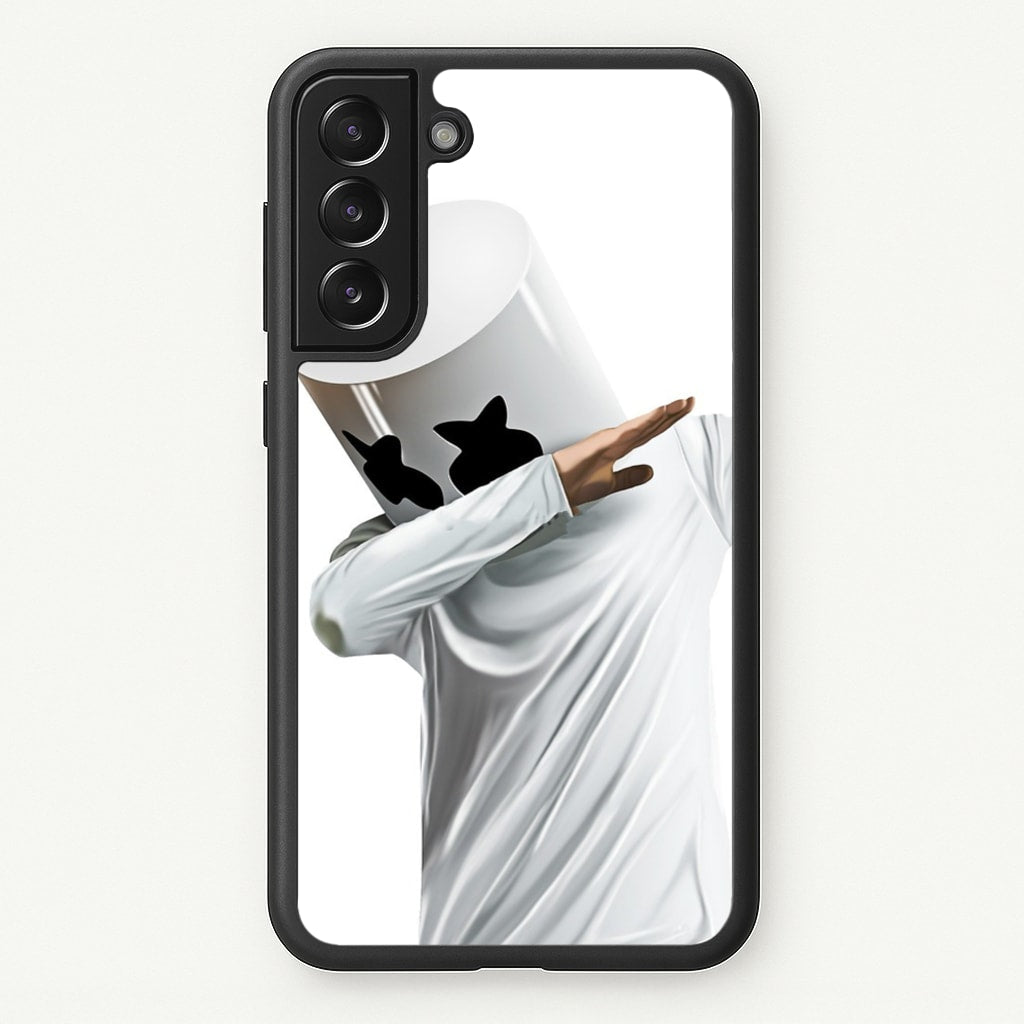 White Helmet DJ Dab - Marshmello Phone Case for Galaxy S21 Plus