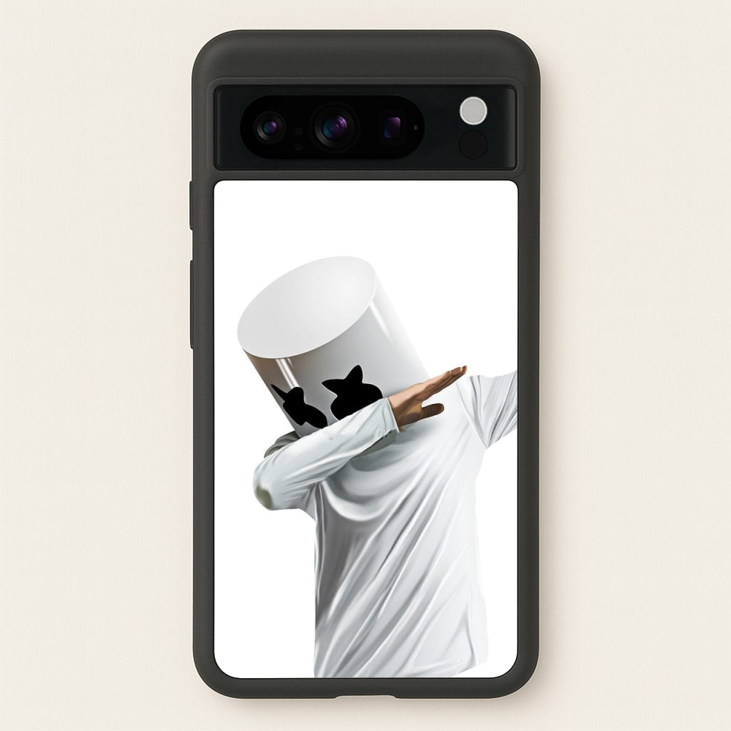 White Helmet DJ Dab - Marshmello Phone Case for Google Pixel 8 Pro