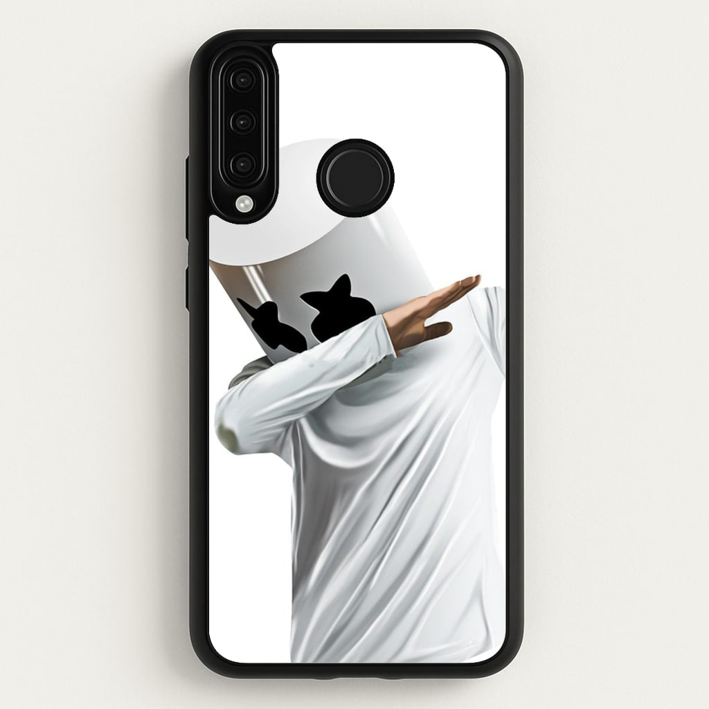 White Helmet DJ Dab - Marshmello Phone Case for Huawei P30 Lite