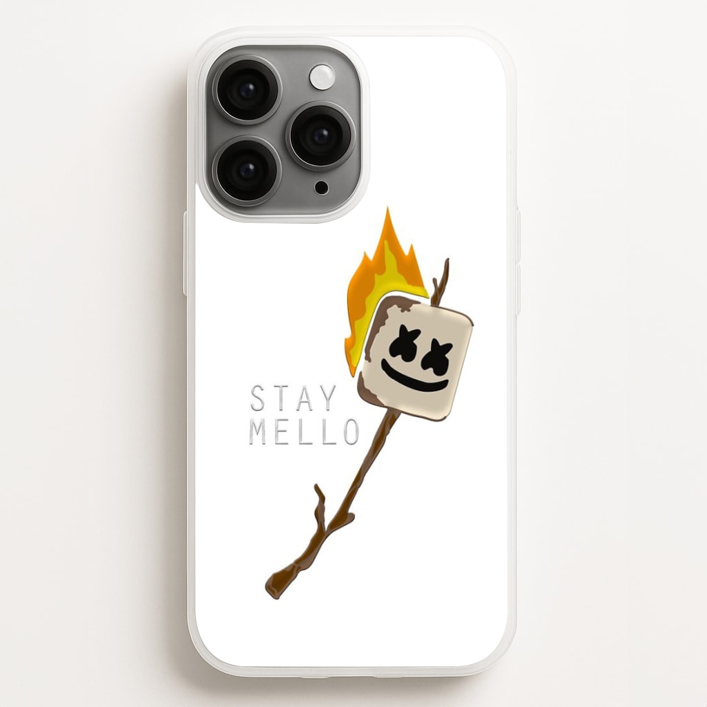 Stay Mello White Helmet DJw - White Helmet DJ - Marshmello Phone Case for iPhone 16 Pro Max