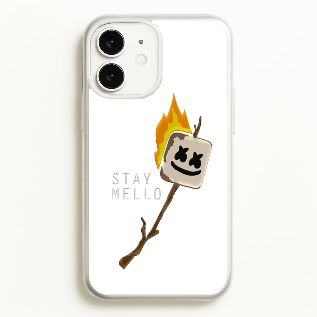 Stay Mello White Helmet DJw - White Helmet DJ - Marshmello Phone Case for iPhone 11