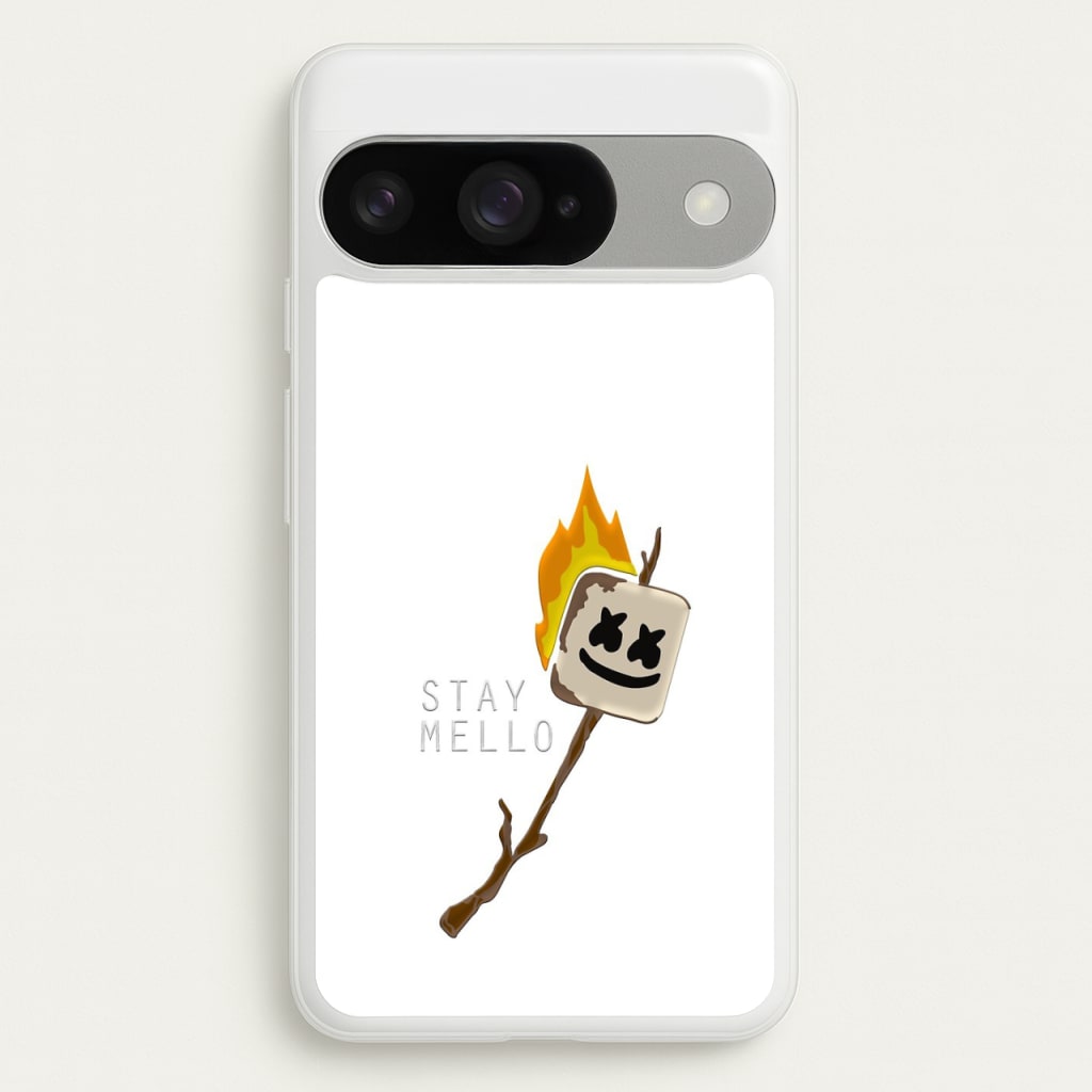 Stay Mello White Helmet DJw - White Helmet DJ Phone Case for Google Pixel 10 / 10 Pro