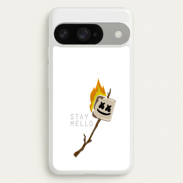 Stay Mello White Helmet DJw - White Helmet DJ Phone Case for Google Pixel 10 / 10 Pro