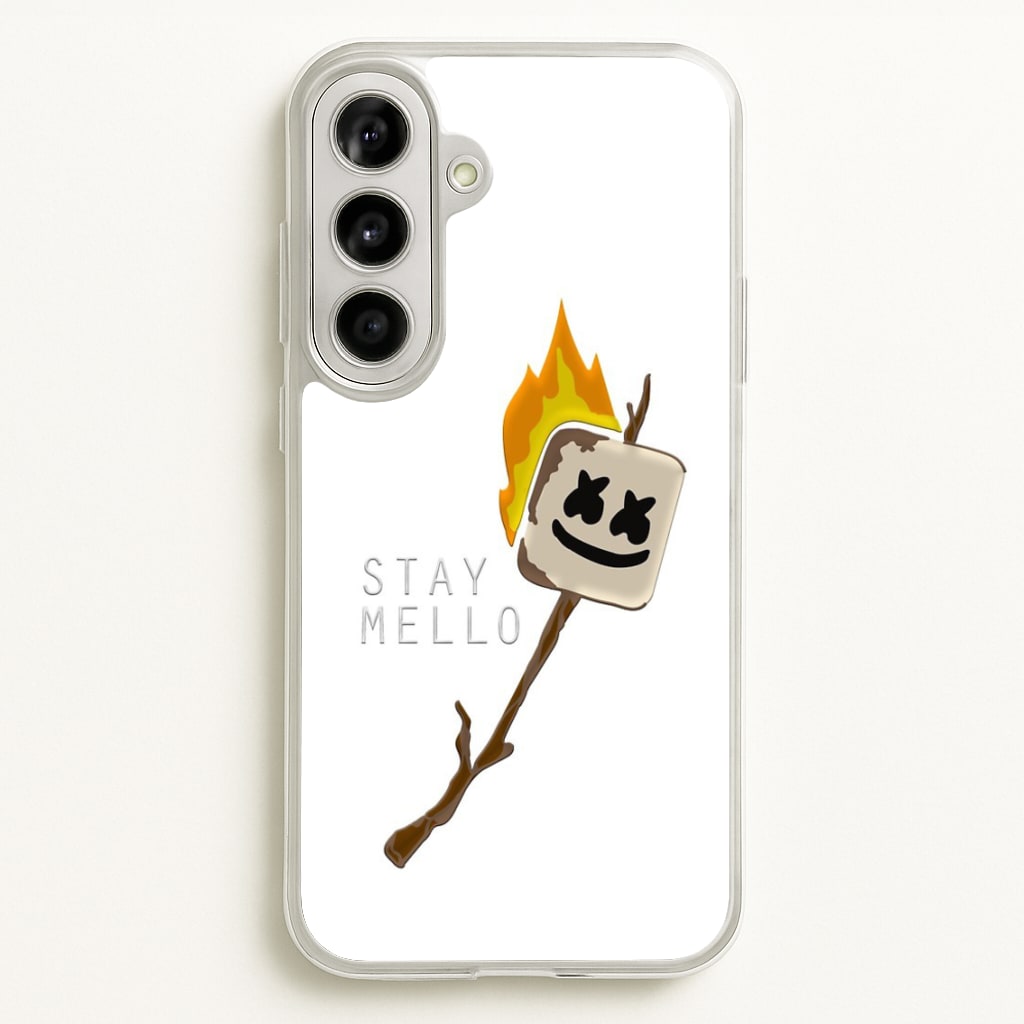 Stay Mello White Helmet DJw - White Helmet DJ - Marshmello Phone Case for Galaxy A56