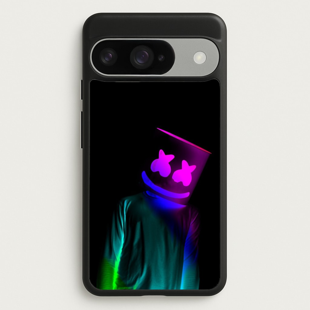 White Helmet DJ In Lights Phone Case for Google Pixel 10 / 10 Pro