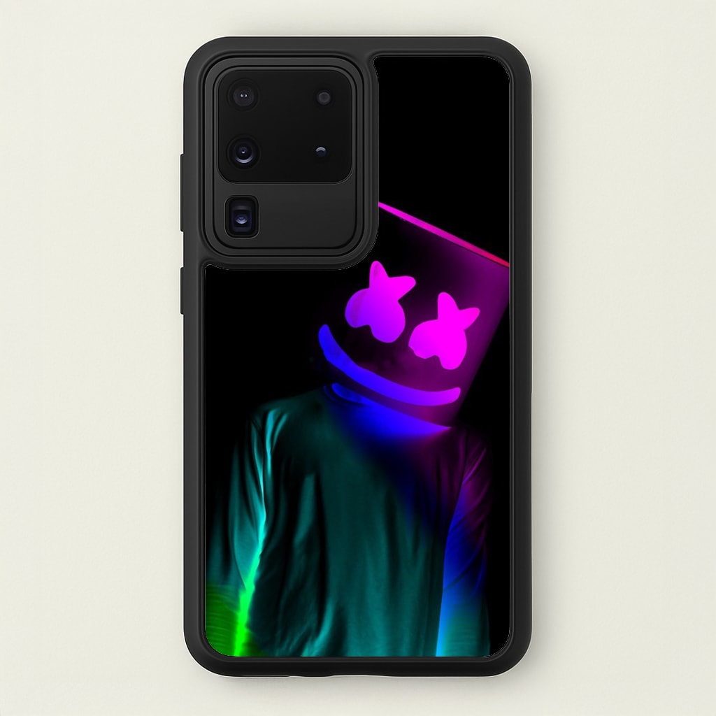 White Helmet DJ In Lights - Marshmello Phone Case for Galaxy S20 Ultra