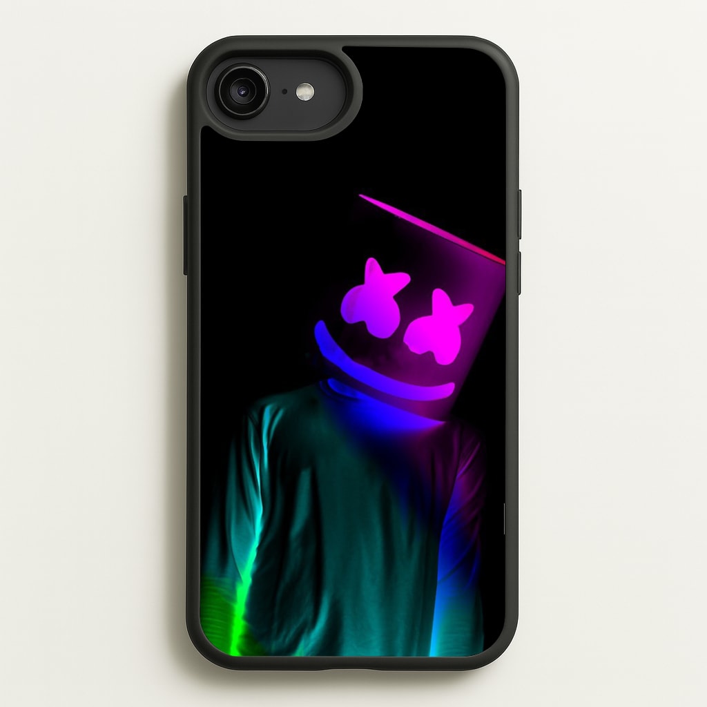 White Helmet DJ In Lights - Marshmello Phone Case for iPhone 6 Plus / 7 Plus / 8 Plus