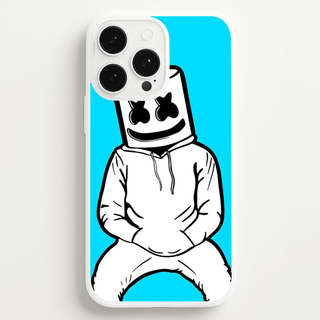 Blue White Helmet DJ - Marshmello Phone Case for iPhone 13 Pro Max