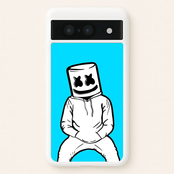 Blue White Helmet DJ - Marshmello Phone Case for Google Pixel 8