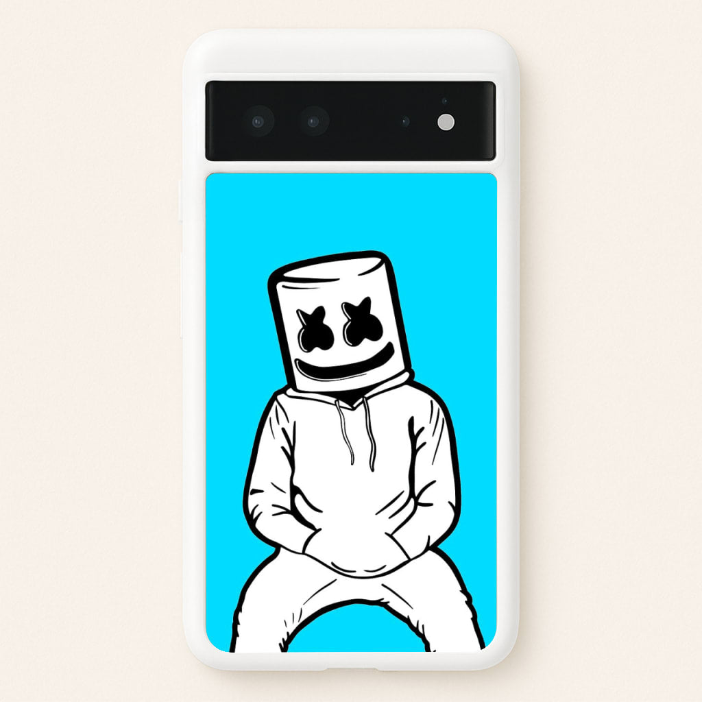 Blue White Helmet DJ - Marshmello Phone Case for Google Pixel 6