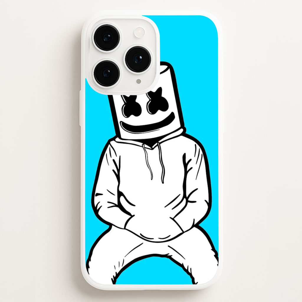 Blue White Helmet DJ - Marshmello Phone Case for iPhone 12 Pro Max
