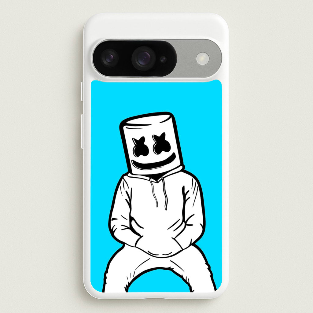 Blue White Helmet DJ Phone Case for Google Pixel 10 / 10 Pro