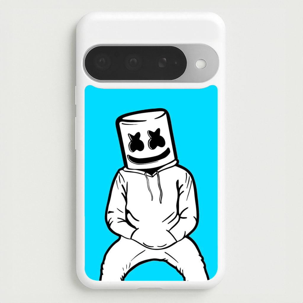 Blue White Helmet DJ Phone Case for Google Pixel 10 Pro XL