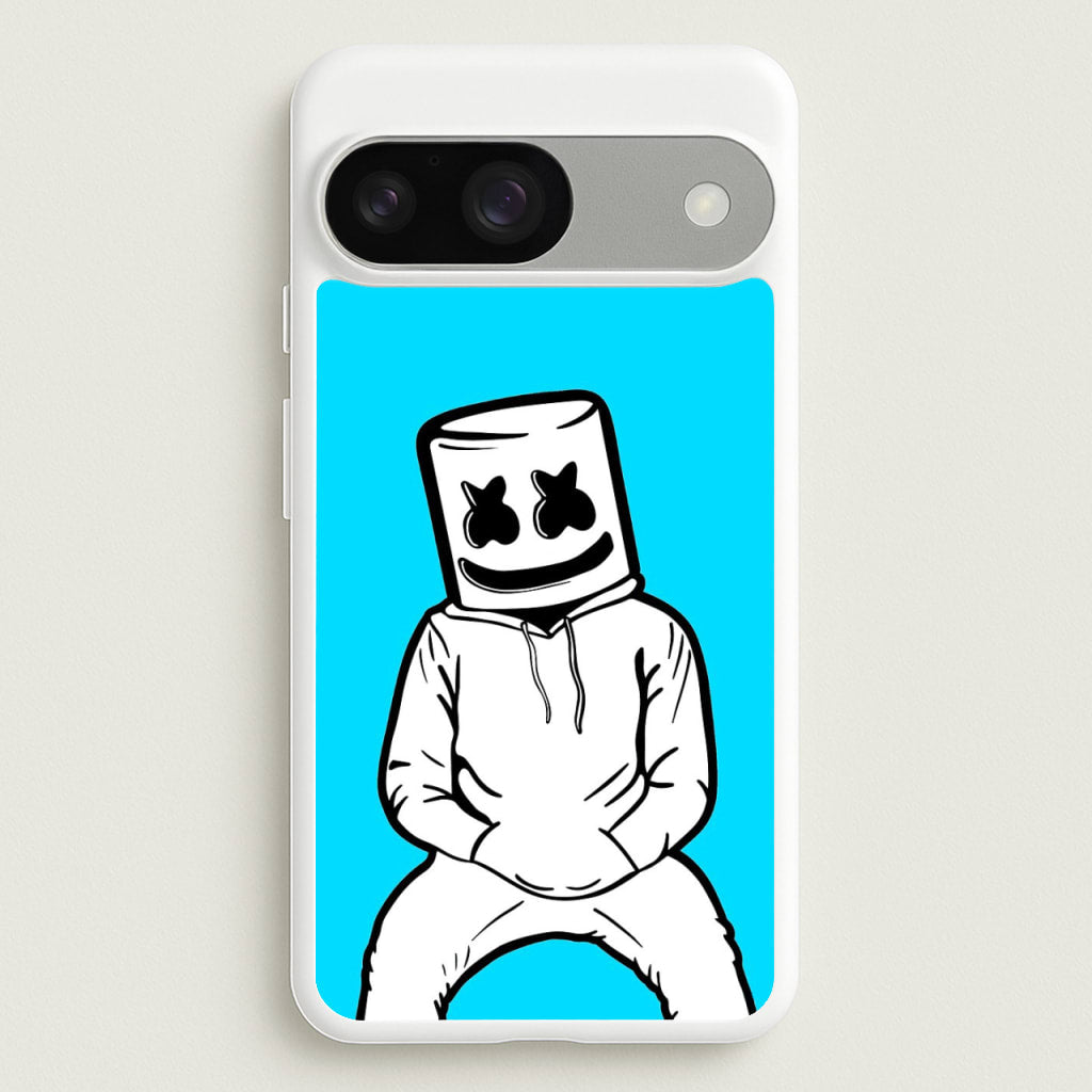 Blue White Helmet DJ - Marshmello Phone Case for Google Pixel 9 / 9 Pro