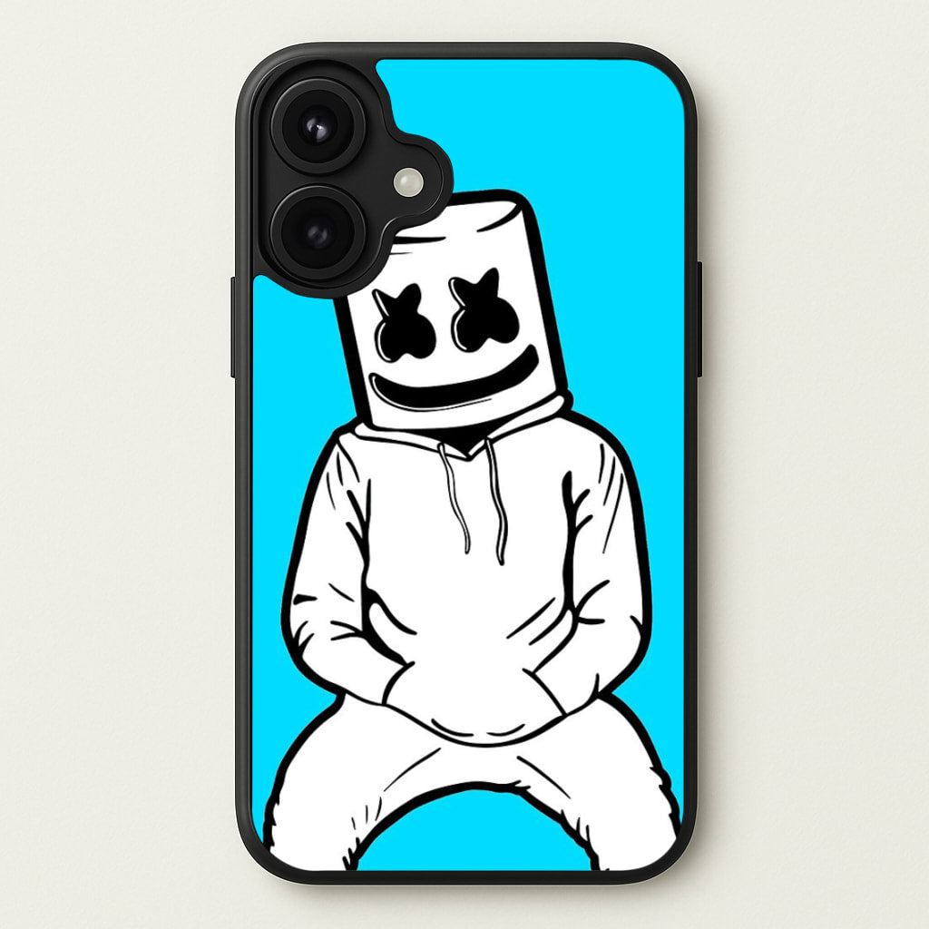 Blue White Helmet DJ Phone Case for iPhone 17