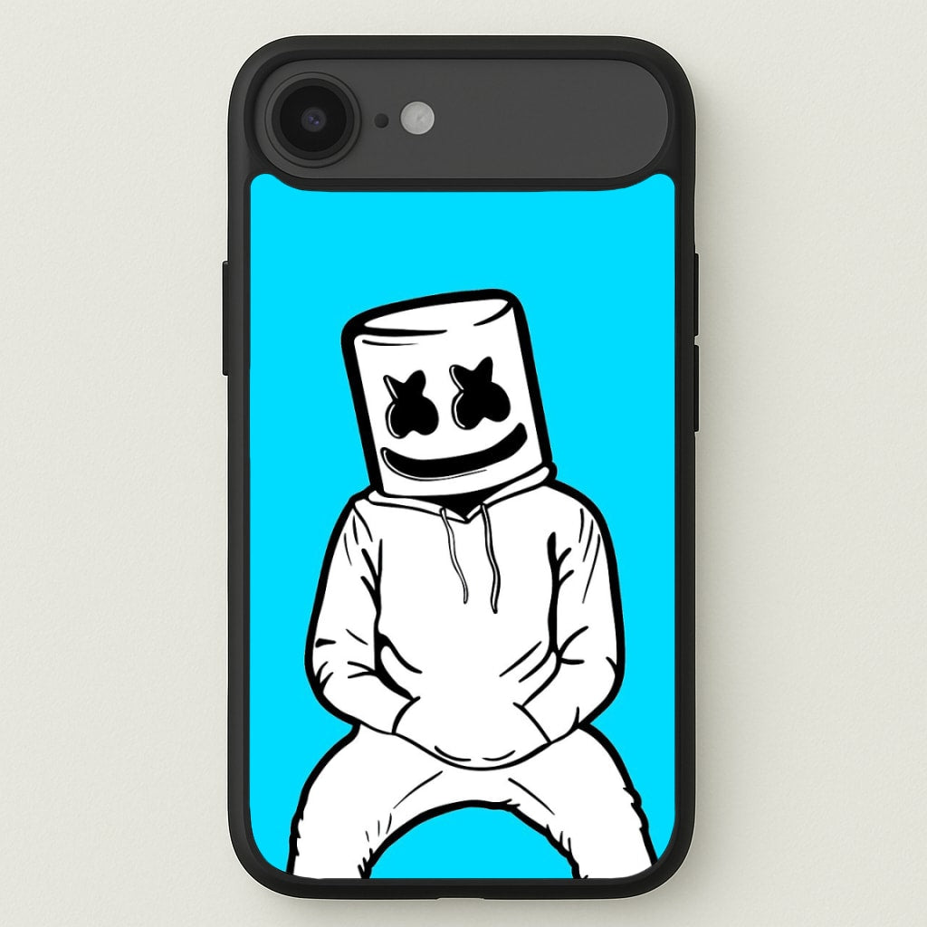 Blue White Helmet DJ Phone Case for iPhone 17 Air