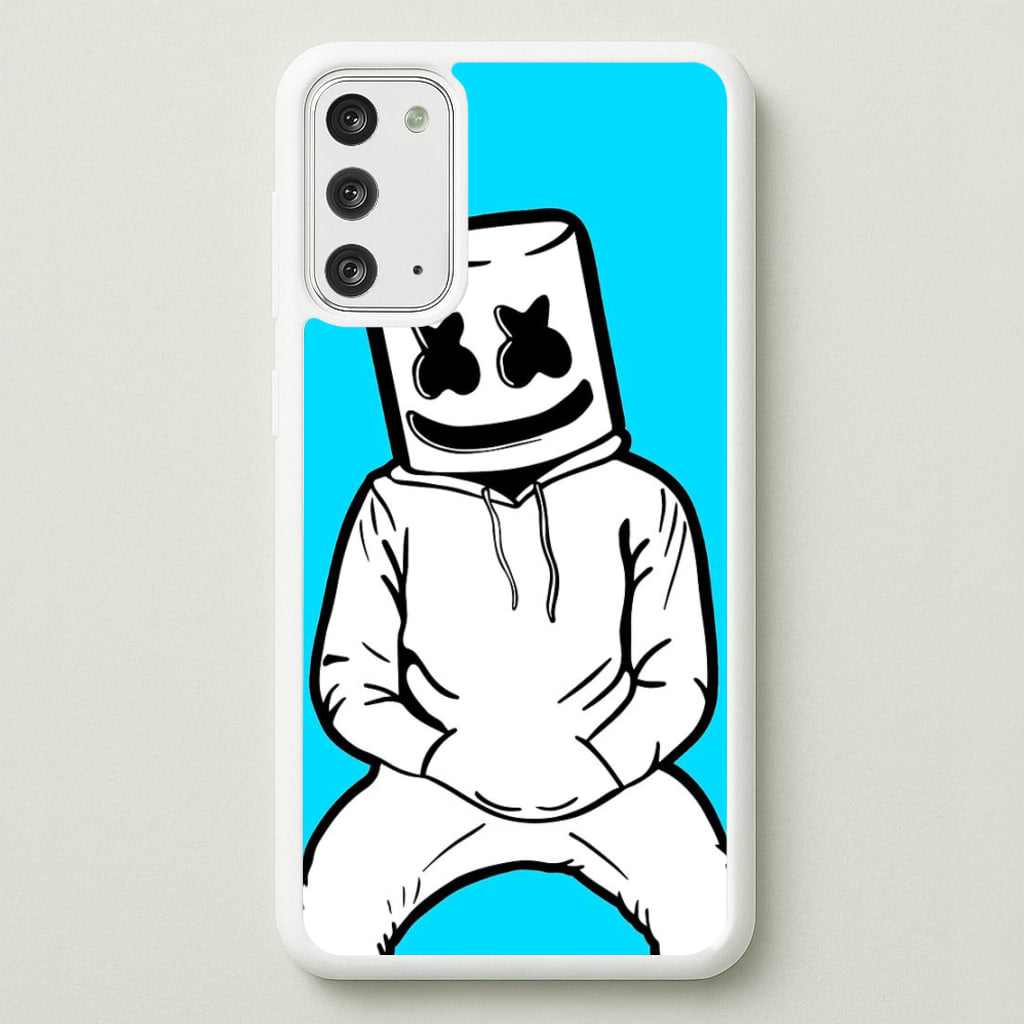 Blue White Helmet DJ - Marshmello Phone Case for Galaxy Note 20