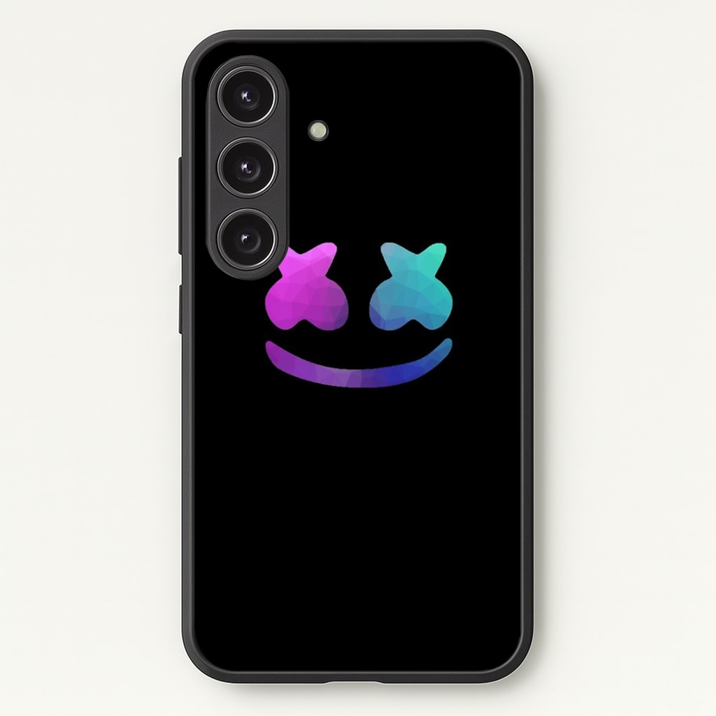 Black White Helmet DJ - Marshmello Phone Case for Galaxy S24